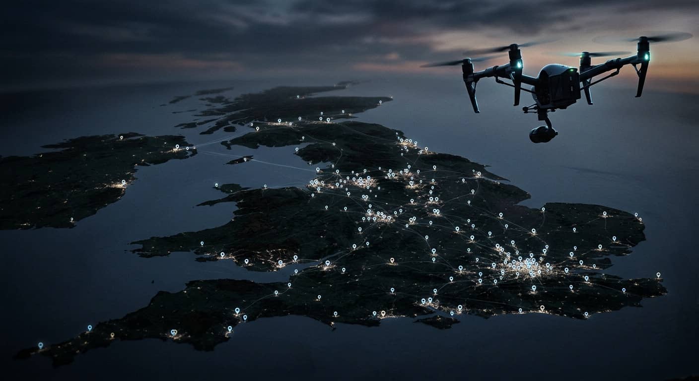 UK Drone Directory — real client work, a project by Pink Frog Studio