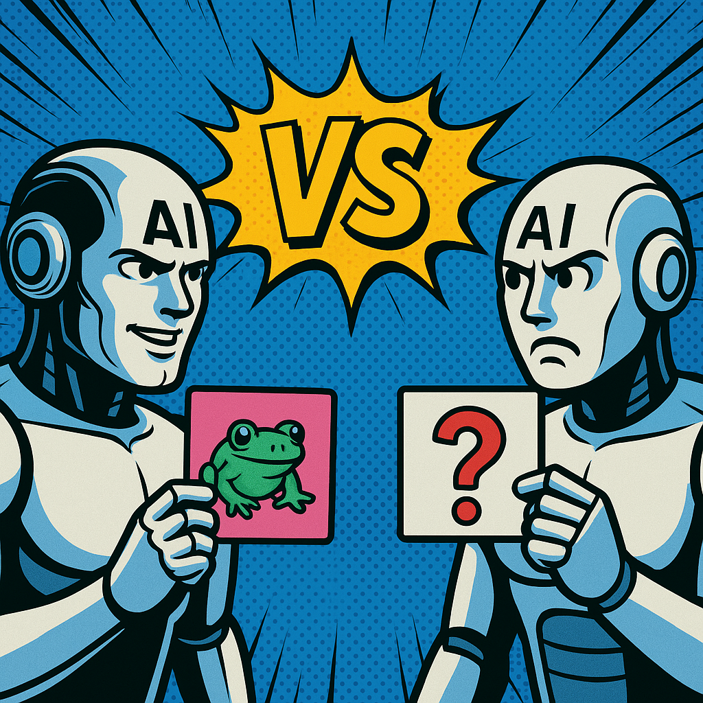 AI battling over frog facts