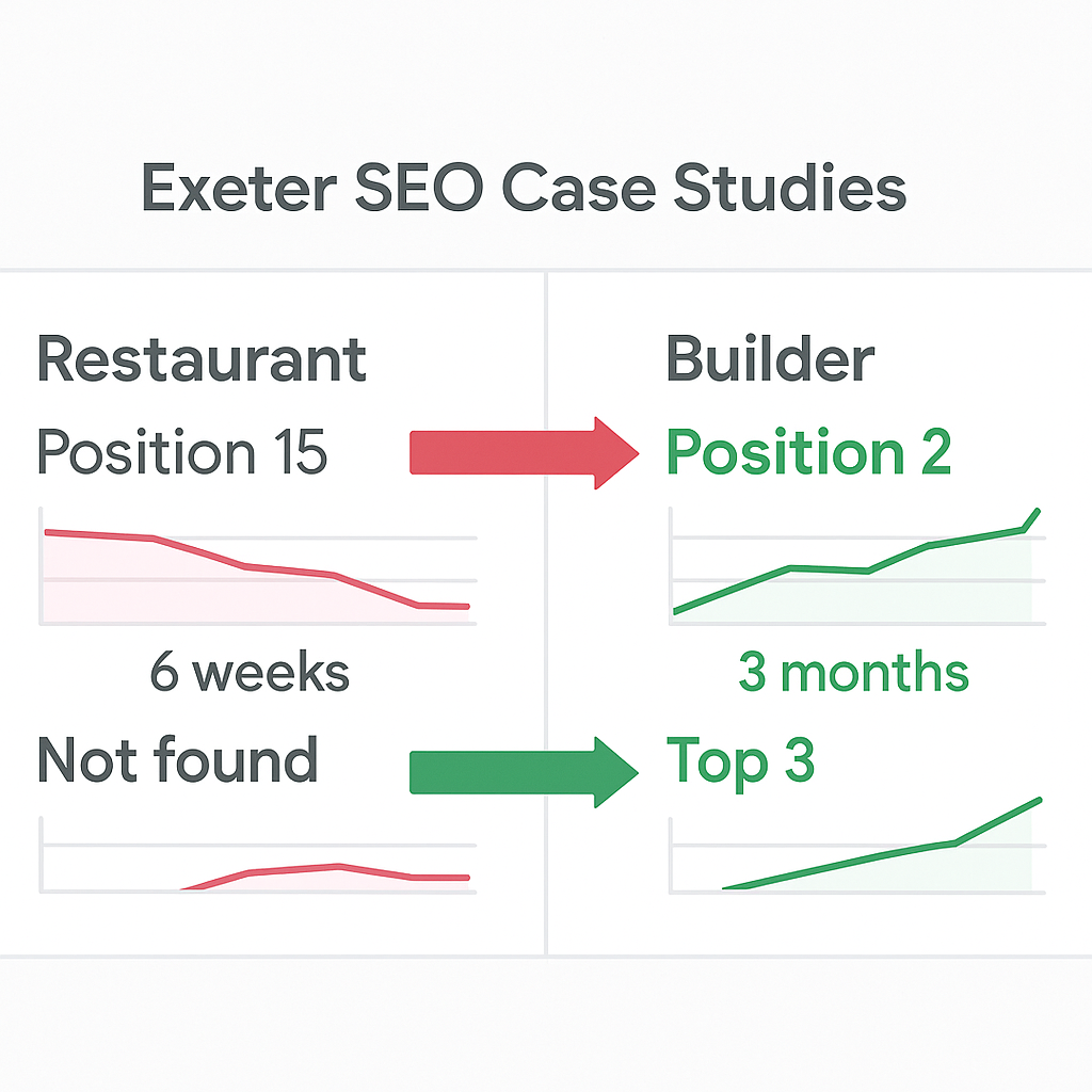Exeter SEO Results