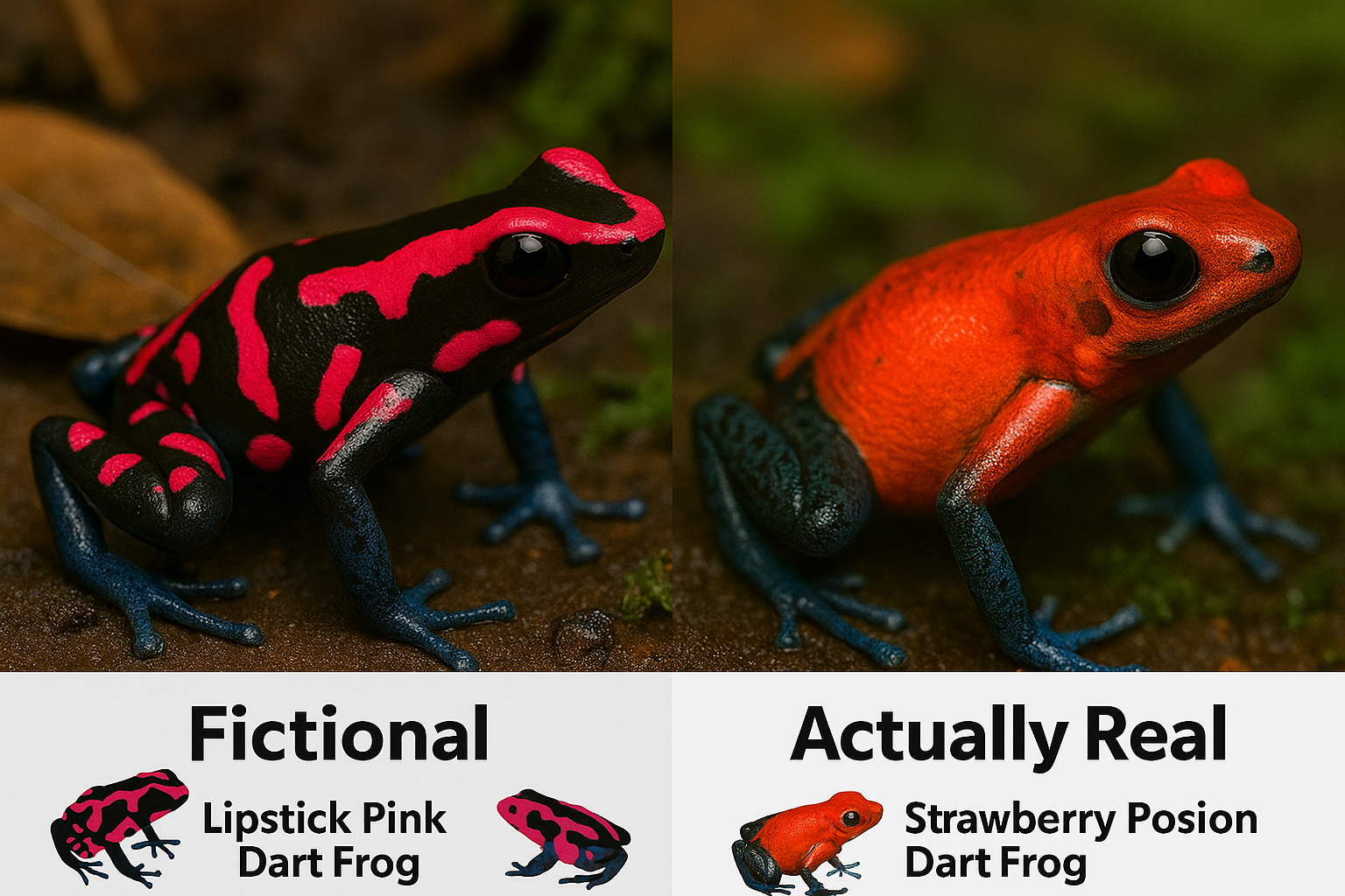 Fictional vs Real Comparison