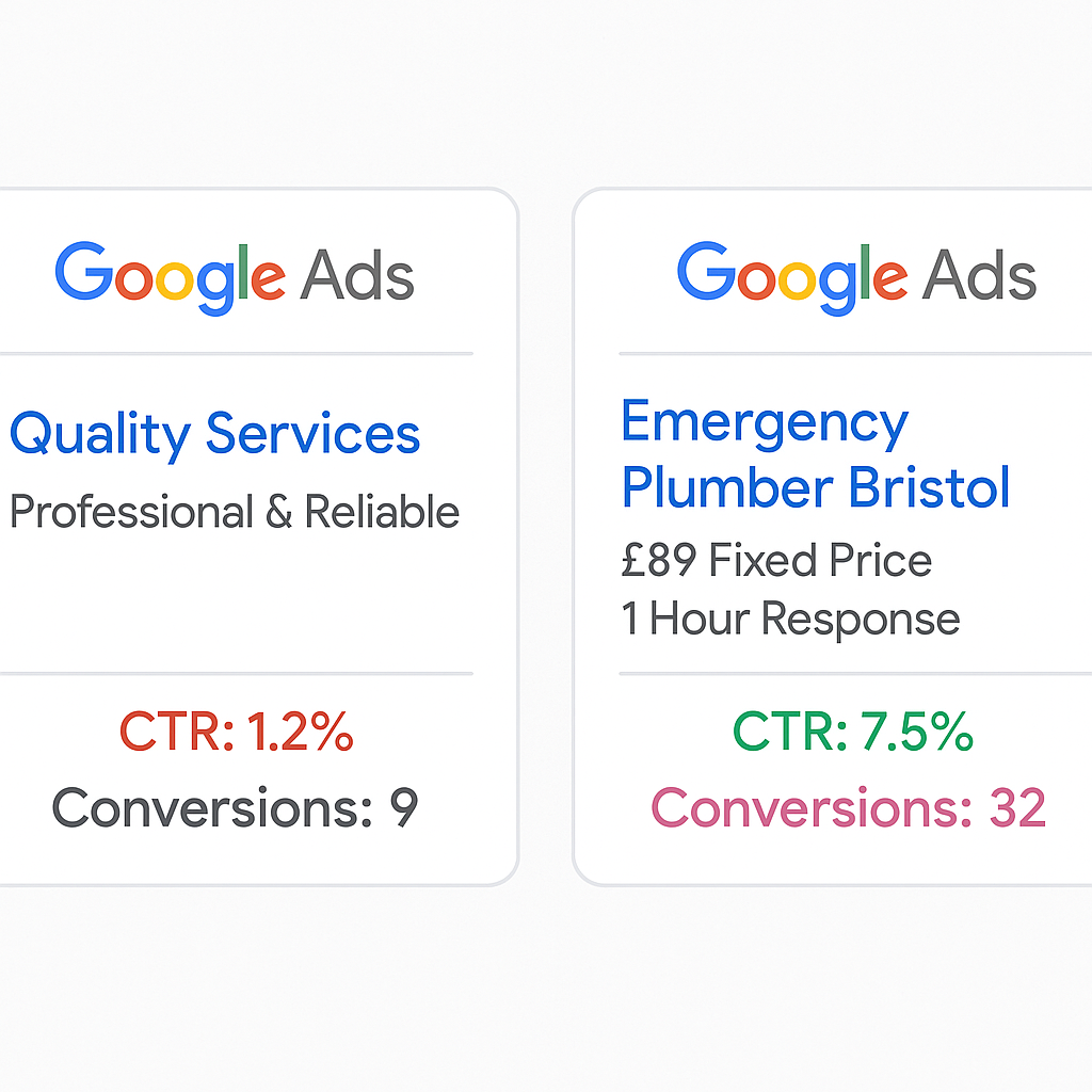 PPC Ad Copy Comparison